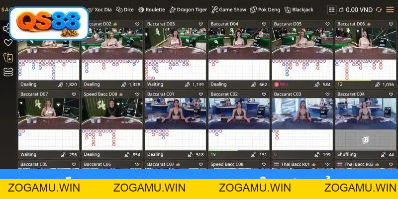 Trải Nghiệm Live Casino QS88 - Top 1 Sân Chơi Đẳng Cấp